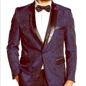 TR Premium tuxedo/ rhinestoned lapel